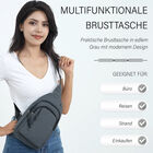 Multifunktionale Brusttasche mit RFID-Schutz in Grau image number 1