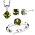 3er-Set- Peridot kubisches Zirkonia-Schmuckset - 3,40 ct. image number 0