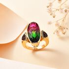 Wassermelonen Quarz Triplett und Multi-Edelstein-Ring - 10,91 ct. image number 1