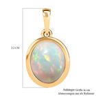 AA Natürlicher, äthiopischer Welo Opal Anhänger 925 Silber 750 Gelbgold Vermeil ca. 2,79 ct. image number 6