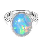 AAAA Natürlicher, äthiopischer Welo Opal Ring in 950 Platin - 5,27 ct. image number 0