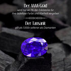 AAAA Tansanit und Diamant Ohrringe in 950 Platin - 2,38 ct. image number 3