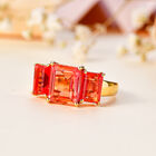 Padparadscha Quarz Triplett Ring - 5,30 ct. image number 1