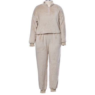 One Fit Loungewear - Superweicher Anti-Allergie Mikroflannell, M bis XL, Beige