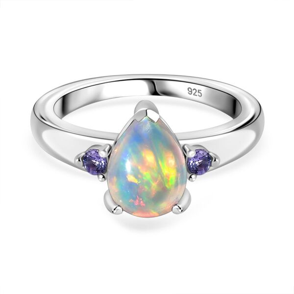 AA natürlicher, äthiopischer Welo Opal und Tansanit Ring - 0,76 ct. image number 0