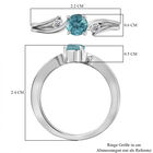 Blauer Apatit und Zirkon-Ring - 0,78 ct. image number 6