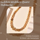 Golden strahlen Quarz Halskette, 45 cm - 200 ct. image number 2