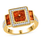 AA Salamanca Feueropal und Zirkon Ring - 1,31 ct. image number 3