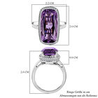 Rosa Amethyst und Zirkon Ring - 12,06 ct. image number 6