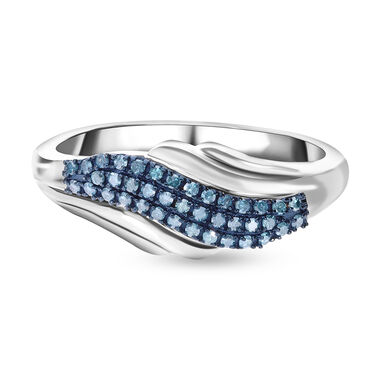 Blauer Diamant-Ring - 0,25 ct.