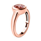 AA Martha Rocha Kunzit-Ring, 925 Silber Roségold Vermeil  ca. 1,69 ct image number 4