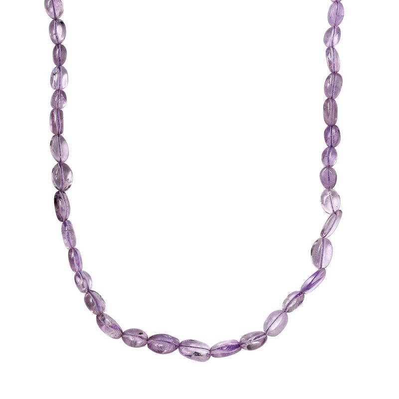 Rosa Amethyst Halskette, 45 cm - 85 ct. image number 0