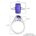 Tansanit-Farbe Quarz und Zirkon Ring - 4,75 ct. image number 6