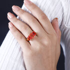 Padparadscha Quarz Triplett Ring - 5,30 ct. image number 2