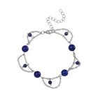 Lapislazuli Armband ca. 19 cm Reiner Edelstahl ca. 20.00 ct image number 0