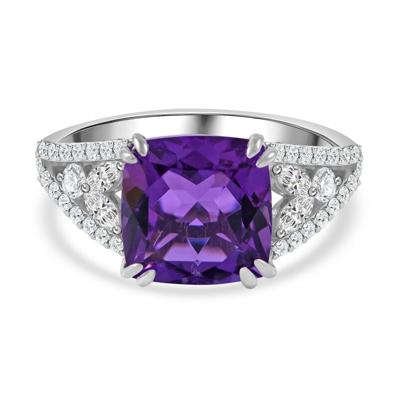 AA Lusaka Amethyst und Zirkon Ring - 5,95 ct. image number 0