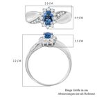 Blauer Kyanit und Zirkon-Ring - 0,97 ct. image number 5