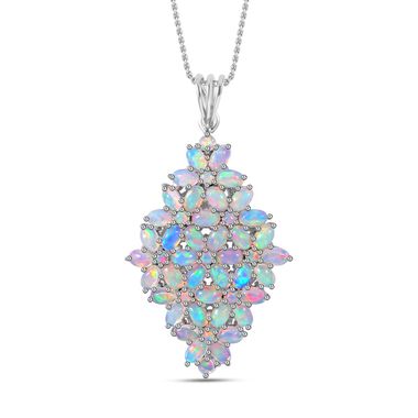 AA Natürlicher, äthiopischer Welo Opal-Anhänger mit 50cm Kette - 6,52 ct.