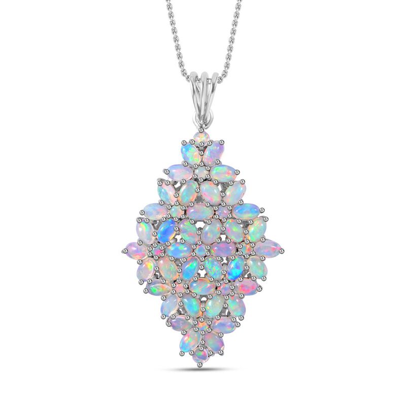 AA Natürlicher, äthiopischer Welo Opal-Anhänger mit 50cm Kette - 6,52 ct. image number 0