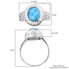 Royal Bali Kollektion - Larimar Ring - 4,45 ct. image number 5