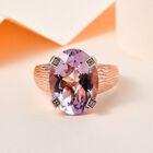 Rose De France Amethyst und Zirkon Ring - 8,16 ct. image number 1