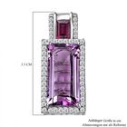 Rose De France Amethyst, Rhodolith Granat und Zirkon-Anhänger - 13,63 ct. image number 5