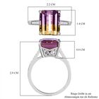 AAA Ametrin und Zirkon Ring - 6,20 ct. image number 6