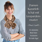 Damen Winterschal aus Kunstfell, Leopardenmuster image number 3