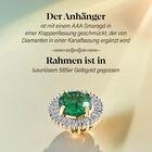 AAA Smaragd und Diamant Anhänger - 1,10 ct. image number 2