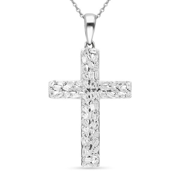 Diamant Kreuz Anhänger mit 45cm Kette - 0,50 ct. image number 0