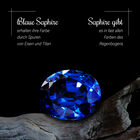 Blauer Saphir und Zirkon-Ring - 1,96 ct. image number 3