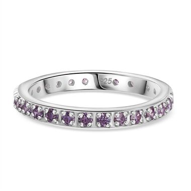 LUSTRO STELLA - Amethyst Zirkonia Ring 925 Silber