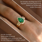 ILIANA AAA Kolumbianischer Smaragd und SI Diamant Ring in 750 Gold - 2,25 ct. image number 1