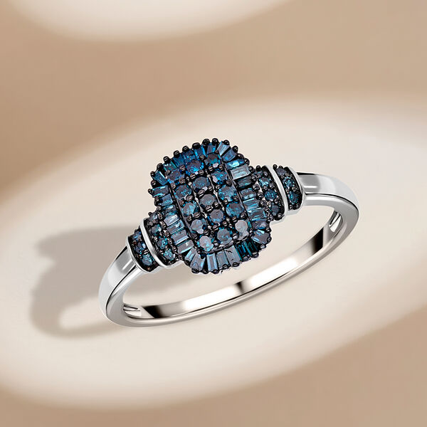 Blauer Diamant-Ring - 0,50 ct. image number 1