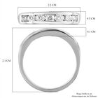 Moissanit-Ring, 925 Silber platiniert - 0,75 ct image number 6