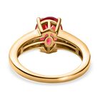 Labor Padparadscha Saphir und Zirkon Ring - 2,76 ct. image number 4