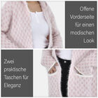 Winter Hoodie mit Kapuze, weiß und rosa image number 4