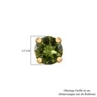 Peridot Ohrringe in 925 Silber mit Gelbgold Vermeil - 1,40 ct. image number 4