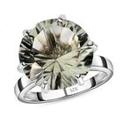 Prasiolith-Ring, 925 Silber platiniert  ca. 5,56 ct image number 3