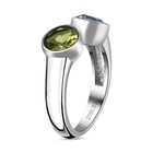 Himmelblauer Topas und Peridot-Ring - 1,79 ct. image number 4