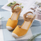 LA MAREY: Espadrilles mit Keilabsatz, Gelb  image number 5