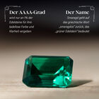 AAAA Kagem sambischer Smaragd, Weißer Diamant Anhänger in 585 Gold - 0,89 ct. image number 3