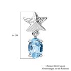 Himmelblaue Topas-Ohrringe - 1,95 ct. image number 5