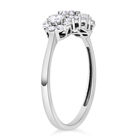 LUXORO IGI zertifizierter SI G-H Labor-Diamant-Cluster-Ring - 1 ct. image number 3