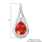 Padparadscha Quarz Triplett und Zirkon Anhänger - 3,73 ct. image number 5