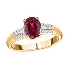 AAA Rubellit und Diamant Ring - 1,41 ct. image number 7