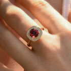 ILIANA AAA Rubellit und SI Diamant Ring in 750 Gold - 2,15 ct. image number 5