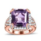 Rose De France Amethyst und Zirkon Ring - 7,38 ct. image number 3