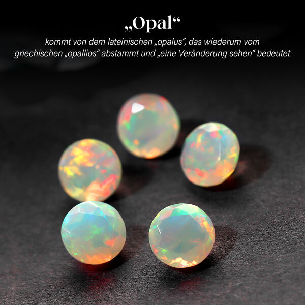 AA natürliche, äthiopische Welo Opal-Ohrringe - 3,89 ct. image number 1