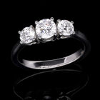 Signature Kollektion- IGI zertifizierter SI Labor Diamant Trilogie Ring- 1,50 ct. image number 1